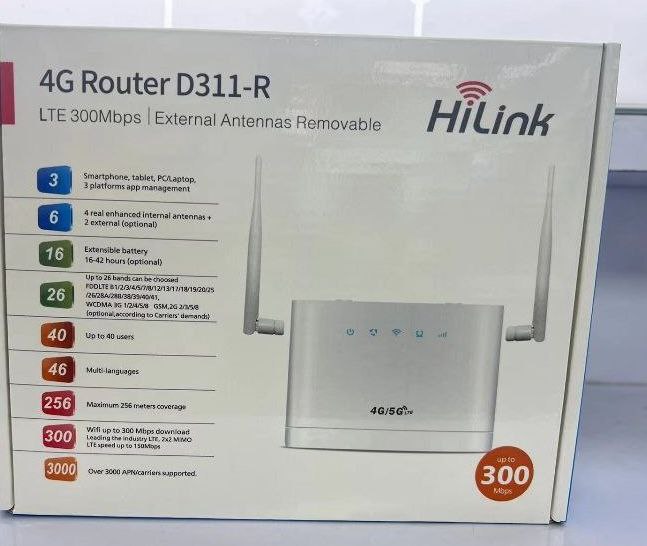 картинка 4G Router D311-R. Wi-Fi роутер c СИМ картой. от магазина Дом Видеонаблюдения (CCTVdom)